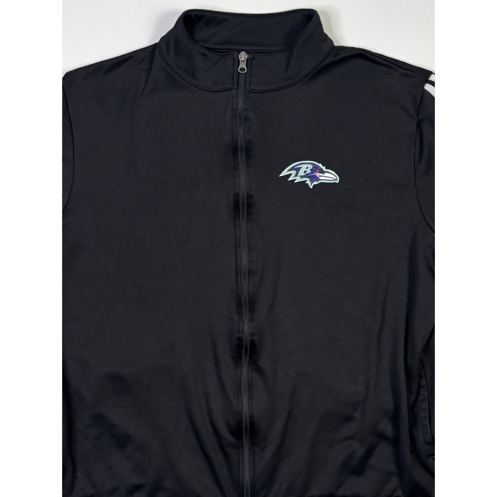Baltimore Ravens Jacket Men's XL NFL Team Apparel Black Full Zip Football - Picture 9 of 9